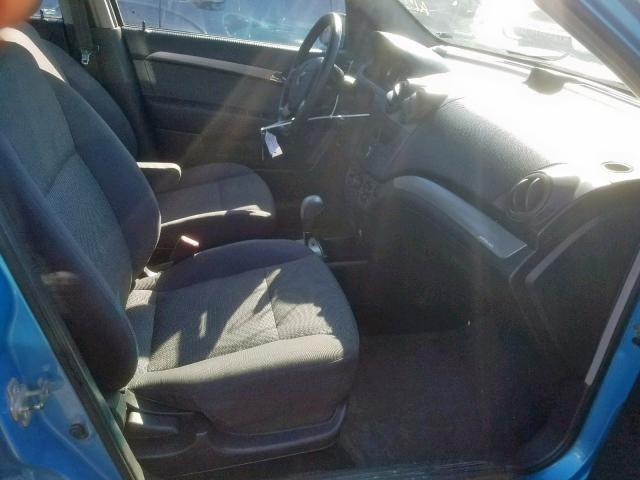 KL1TD56647B140651 - 2007 CHEVROLET AVEO BASE Mavi foto 5