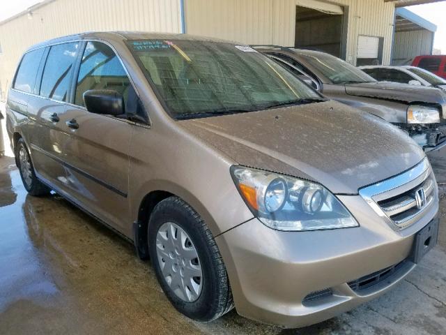 5FNRL38247B034525 - 2007 HONDA ODYSSEY LX BEIGE photo 1