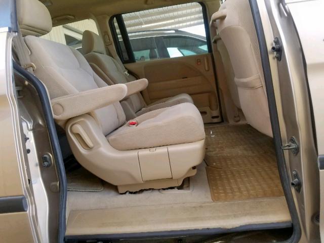 5FNRL38247B034525 - 2007 HONDA ODYSSEY LX BEIGE photo 6