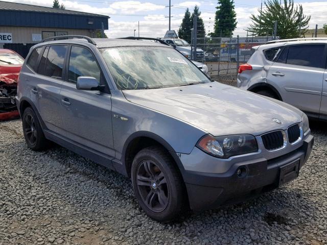 WBXPA93425WD15276 - 2005 BMW X3 3.0I GRAY photo 1