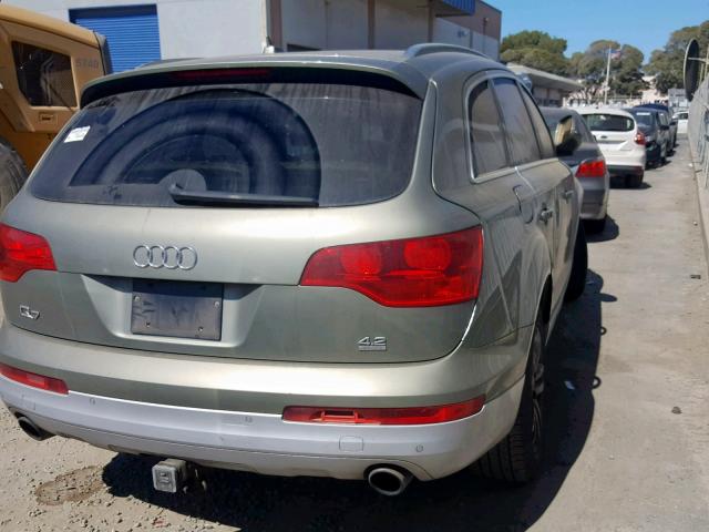 WA1AV94L37D016740 - 2007 AUDI Q7 4.2 QUA GREEN photo 4