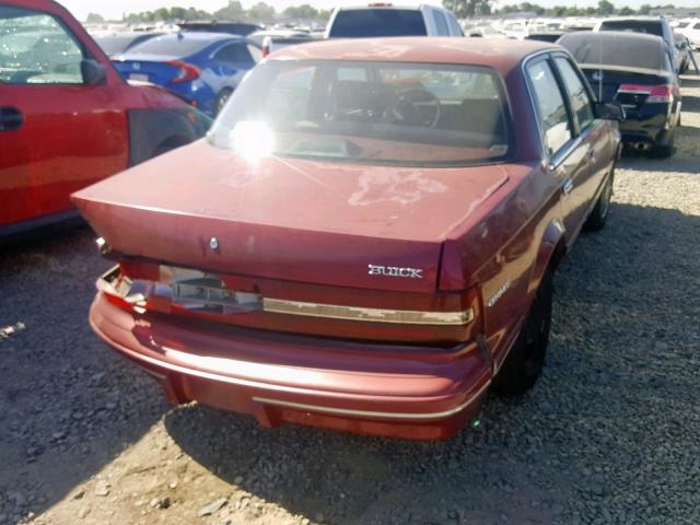 1G4AG55M1T6417780 - 1996 BUICK CENTURY SP BURGUNDY photo 4