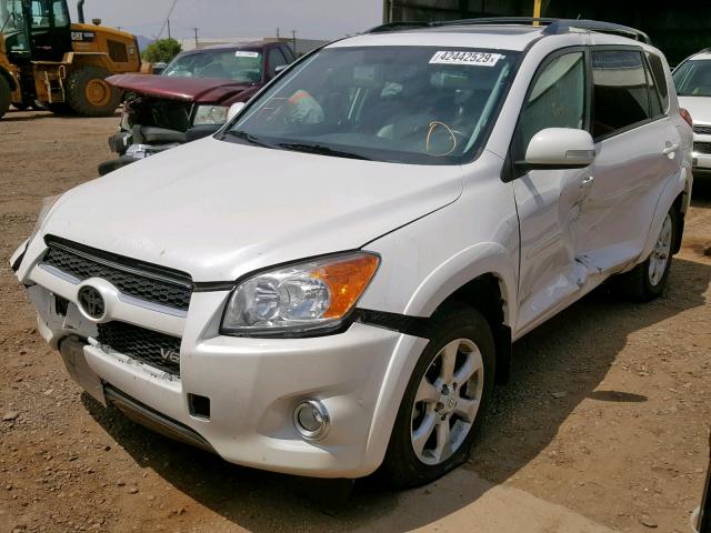 2T3YK4DV7BW011585 - 2011 TOYOTA RAV4 LIMIT WHITE photo 2