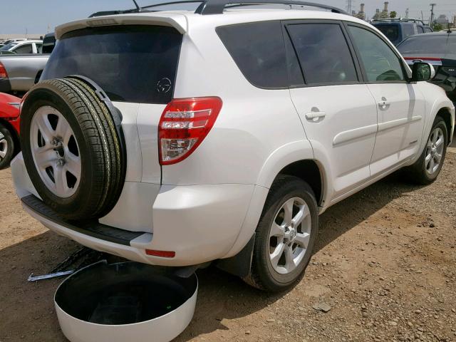 2T3YK4DV7BW011585 - 2011 TOYOTA RAV4 LIMIT WHITE photo 4