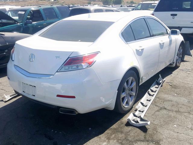 19UUA8F22DA006941 - 2013 ACURA TL WHITE photo 4