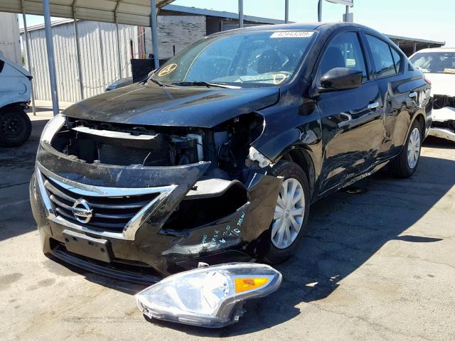 3N1CN7AP6FL833271 - 2015 NISSAN VERSA BLACK photo 2