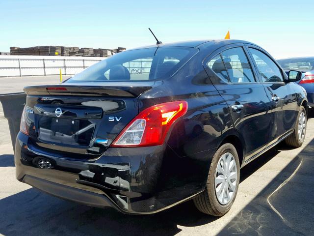 3N1CN7AP6FL833271 - 2015 NISSAN VERSA BLACK photo 4