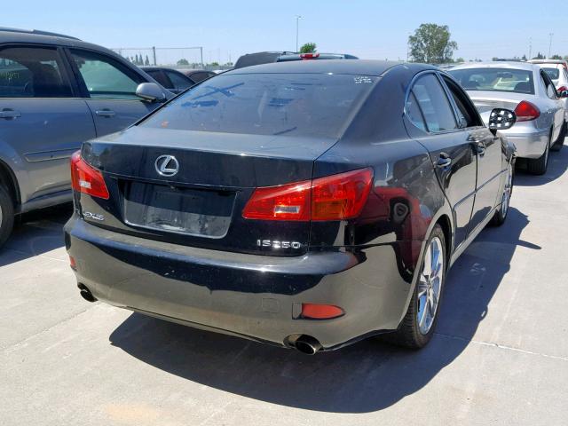 JTHBK262665022103 - 2006 LEXUS IS 250 BLACK photo 4