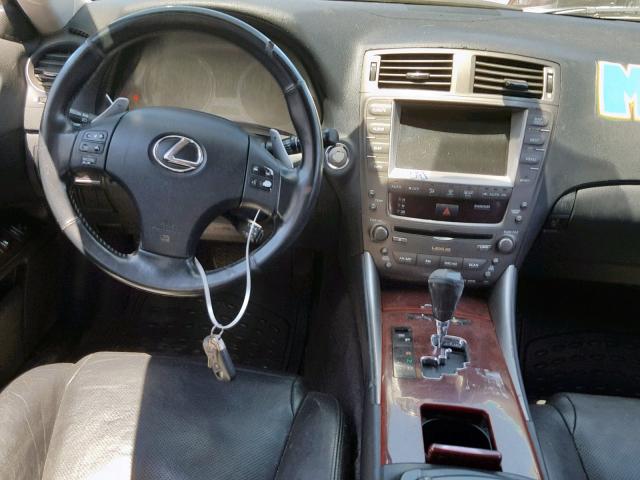 JTHBK262665022103 - 2006 LEXUS IS 250 BLACK photo 9