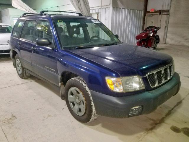 JF1SF63532H744073 - 2002 SUBARU FORESTER L BLUE photo 1