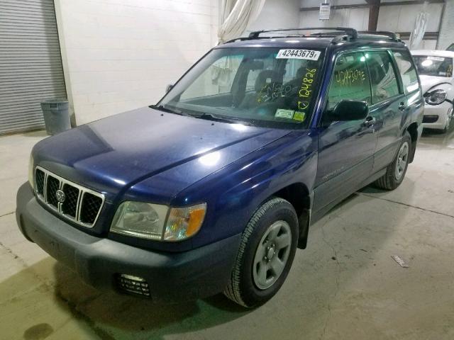 JF1SF63532H744073 - 2002 SUBARU FORESTER L BLUE photo 2