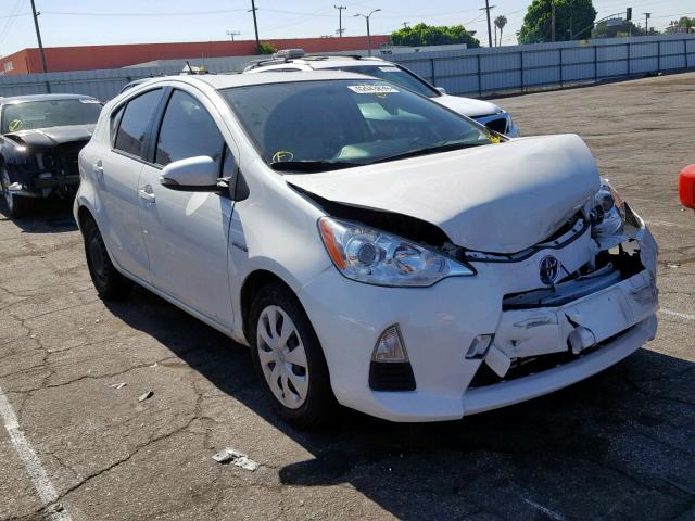 JTDKDTB33E1061172 - 2014 TOYOTA PRIUS C WHITE photo 1