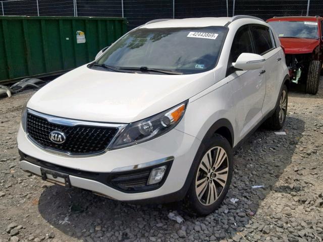 KNDPC3AC5E7556092 - 2014 KIA SPORTAGE E WHITE photo 2