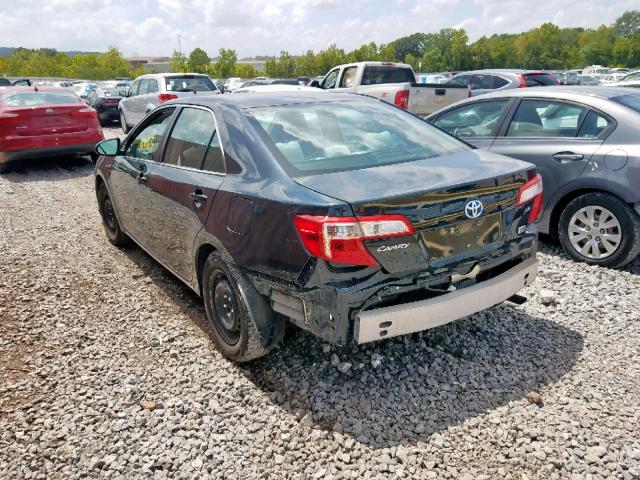 4T1BD1FK4EU122142 - 2014 TOYOTA CAMRY HYBR BLUE photo 3