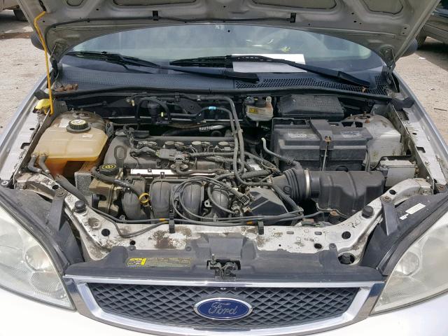 1FAFP34N07W177965 - 2007 FORD FOCUS ZX4 SILVER photo 7