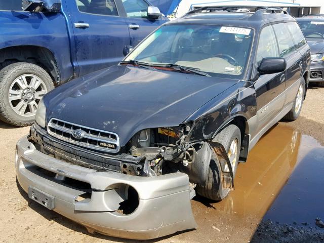 4S3BH806117659797 - 2001 SUBARU LEGACY OUT BLUE photo 2