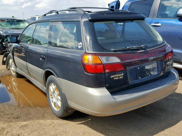 4S3BH806117659797 - 2001 SUBARU LEGACY OUT BLUE photo 3