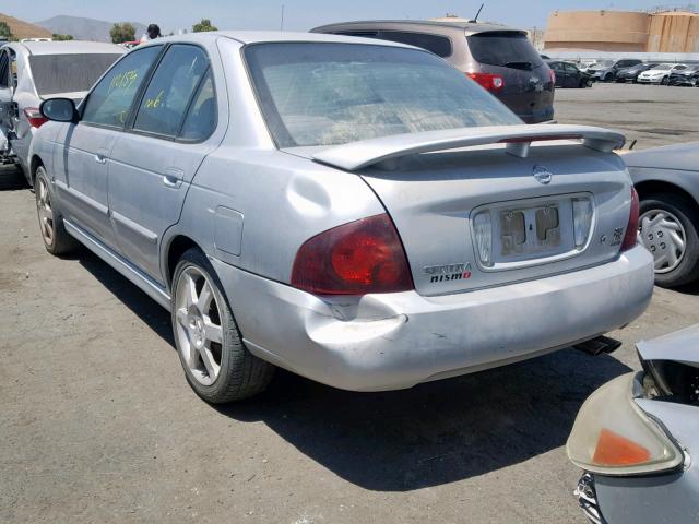 3N1AB51D46L592501 - 2006 NISSAN SENTRA SE- SILVER photo 3