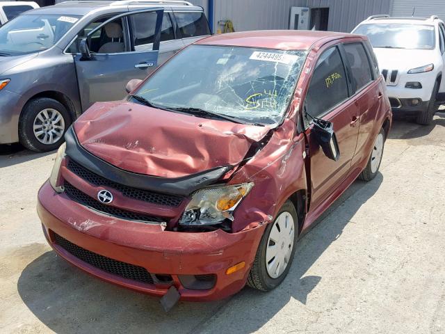 JTKKT624360162211 - 2006 TOYOTA SCION XA MAROON photo 2