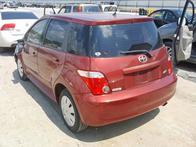 JTKKT624360162211 - 2006 TOYOTA SCION XA MAROON photo 3