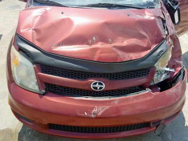 JTKKT624360162211 - 2006 TOYOTA SCION XA MAROON photo 7