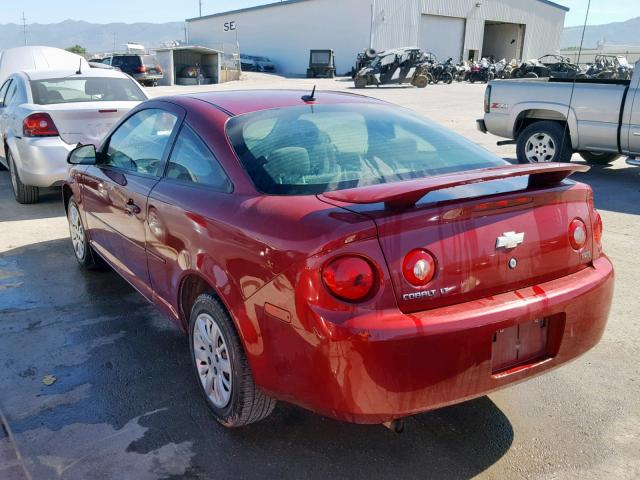 1G1AL18H397209452 - 2009 CHEVROLET COBALT LT BURGUNDY photo 3