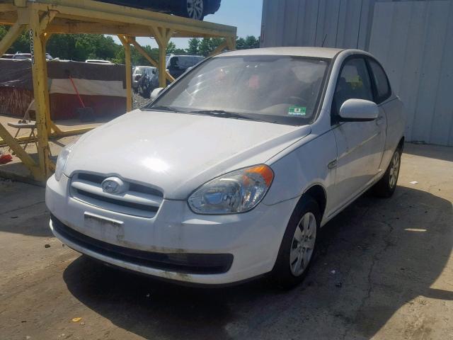 KMHCM3AC5AU169092 - 2010 HYUNDAI ACCENT BLU WHITE photo 2