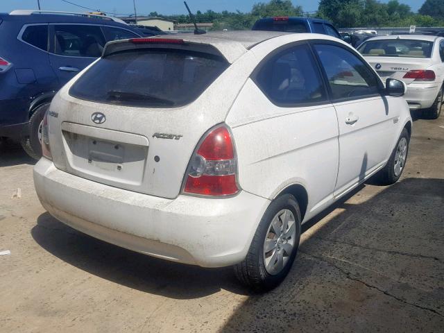 KMHCM3AC5AU169092 - 2010 HYUNDAI ACCENT BLU WHITE photo 4