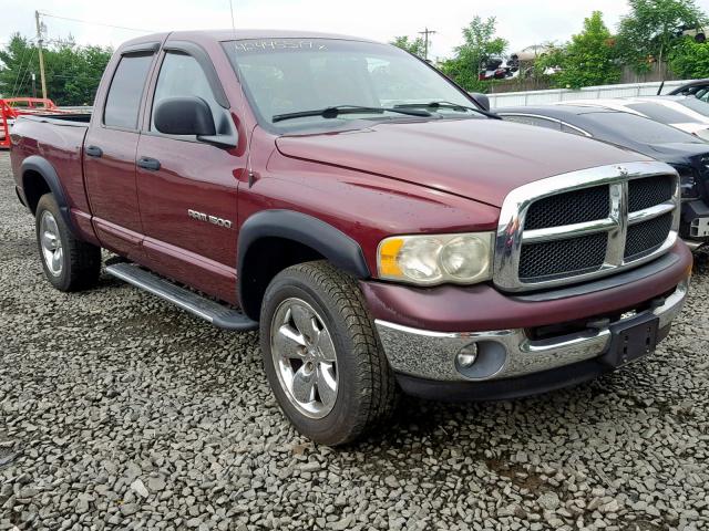 1D7HU18Z23S207021 - 2003 DODGE RAM 1500 S MAROON photo 1