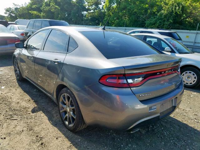 1C3CDFBA1DD295154 - 2013 DODGE DART SXT GRAY photo 3