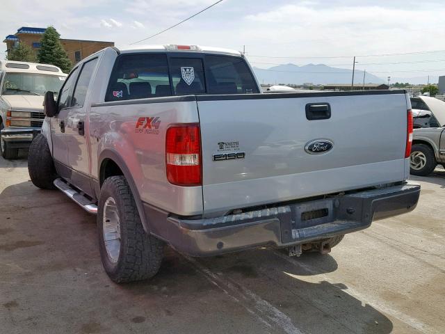 1FTPW14545FA25299 - 2005 FORD F150 SUPER SILVER photo 3