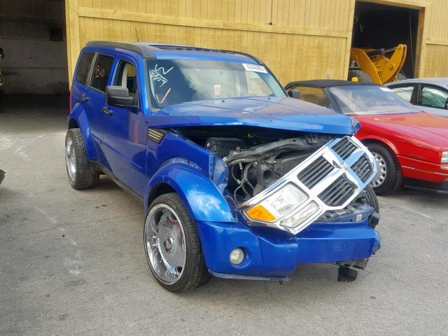 1D8GU58K47W587866 - 2007 DODGE NITRO SLT BLUE photo 1