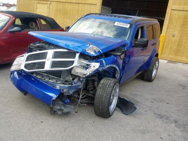 1D8GU58K47W587866 - 2007 DODGE NITRO SLT BLUE photo 2