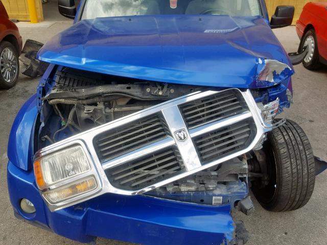 1D8GU58K47W587866 - 2007 DODGE NITRO SLT BLUE photo 7