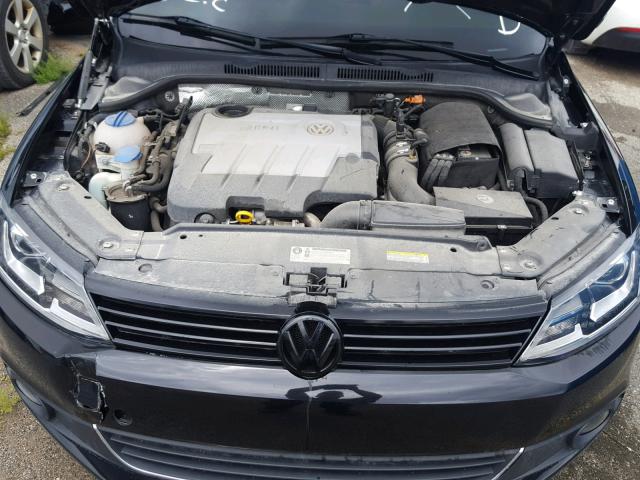 3VWLL7AJ2EM445605 - 2014 VOLKSWAGEN JETTA TDI BLACK photo 7