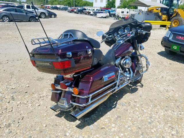 1HD1FCW105Y644559 - 2005 HARLEY-DAVIDSON FLHTCUI BURGUNDY photo 4