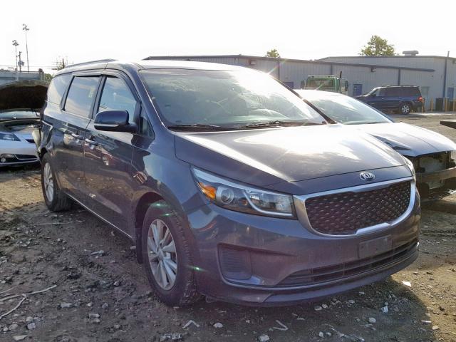 KNDMB5C11G6171702 - 2016 KIA SEDONA LX GRAY photo 1