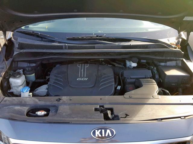 KNDMB5C11G6171702 - 2016 KIA SEDONA LX GRAY photo 7