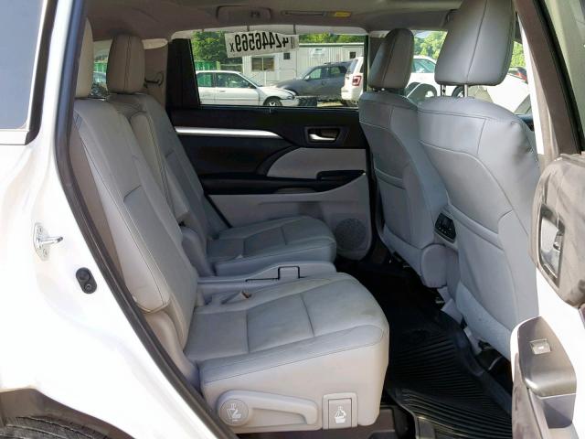 5TDJKRFH8GS505310 - 2016 TOYOTA HIGHLANDER WHITE photo 6