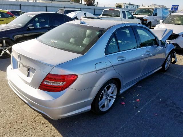 WDDGF4HB8EG199099 - 2014 MERCEDES-BENZ C 250 SILVER photo 4