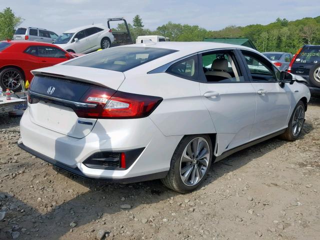 JHMZC5F1XJC019505 - 2018 HONDA CLARITY WHITE photo 4