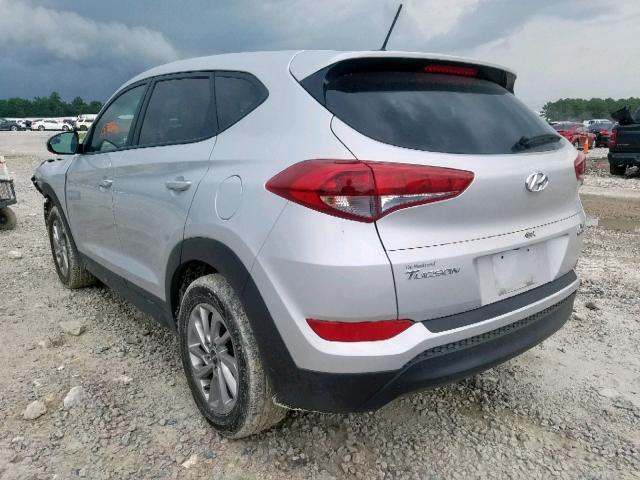 KM8J23A41HU557534 - 2017 HYUNDAI TUCSON SE SILVER photo 3