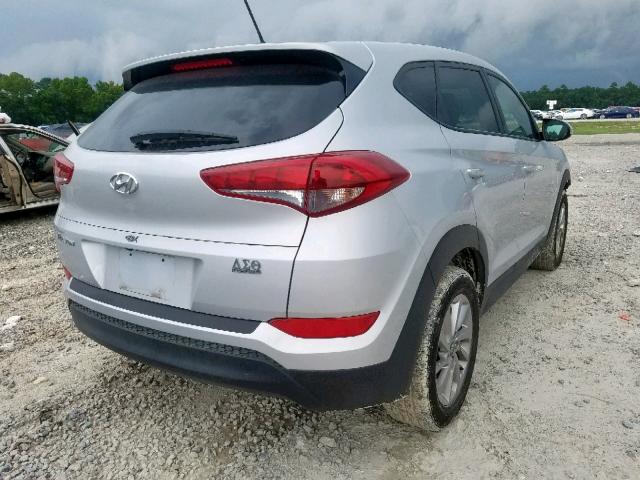 KM8J23A41HU557534 - 2017 HYUNDAI TUCSON SE SILVER photo 4