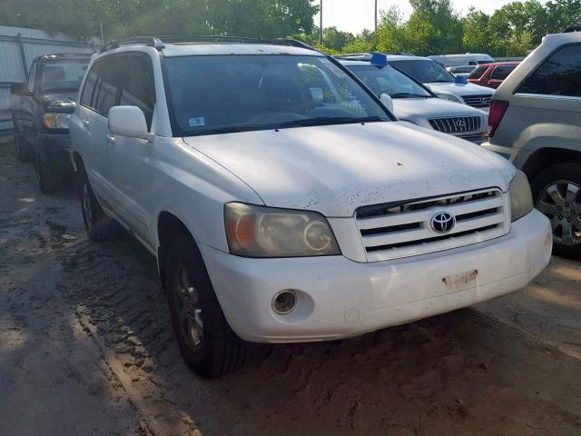 JTEEP21A140009456 - 2004 TOYOTA HIGHLANDER WHITE photo 1