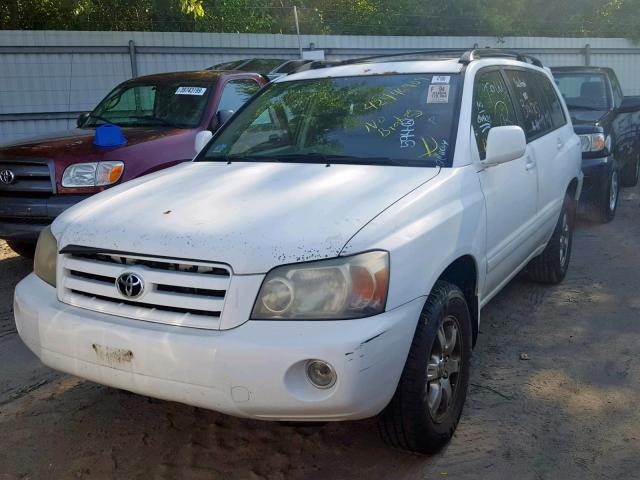 JTEEP21A140009456 - 2004 TOYOTA HIGHLANDER WHITE photo 2