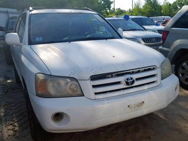 JTEEP21A140009456 - 2004 TOYOTA HIGHLANDER WHITE photo 9