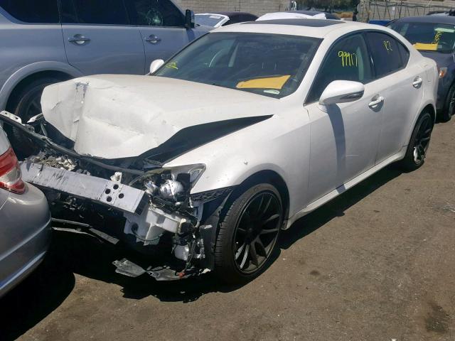 JTHBF5C22A5108124 - 2010 LEXUS IS 250 WHITE photo 2