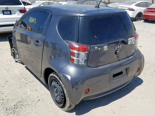 JTNJJXB06CJ014356 - 2012 TOYOTA SCION IQ GRAY photo 3