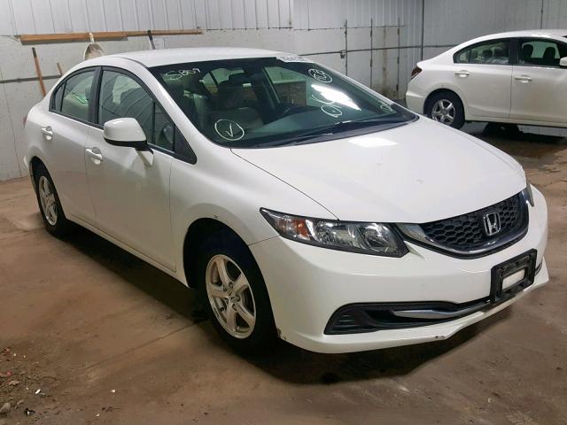 19XFB5F5XDE000363 - 2013 HONDA CIVIC NATU WHITE photo 1