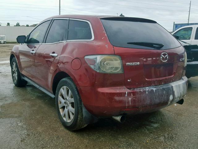 JM3ER293270124633 - 2007 MAZDA CX-7 BURGUNDY photo 3